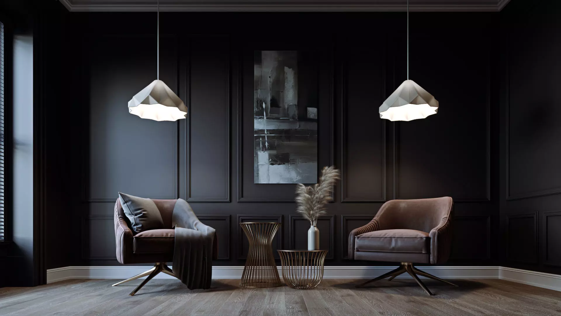 CA - Simple Livingroom - Darkroom 3D model_0