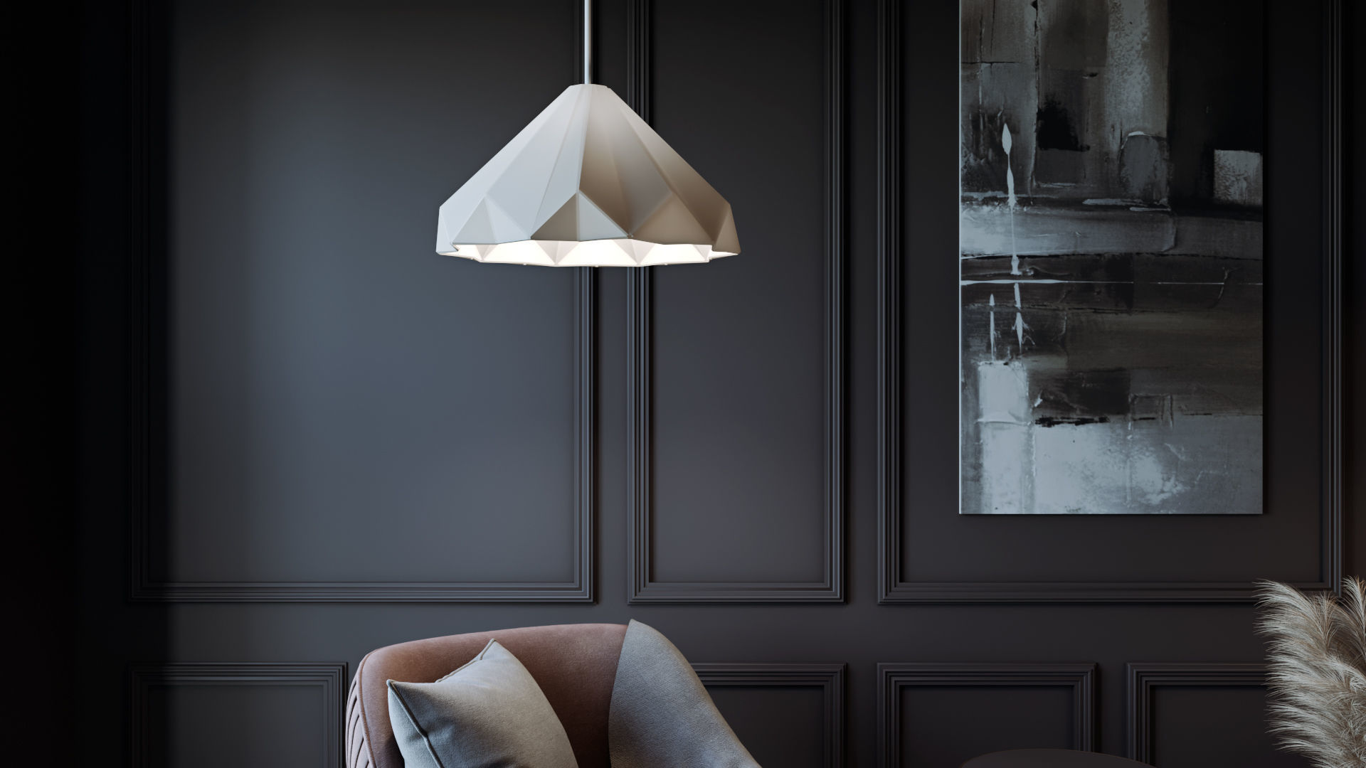 CA - Simple Livingroom - Darkroom 3D model_5