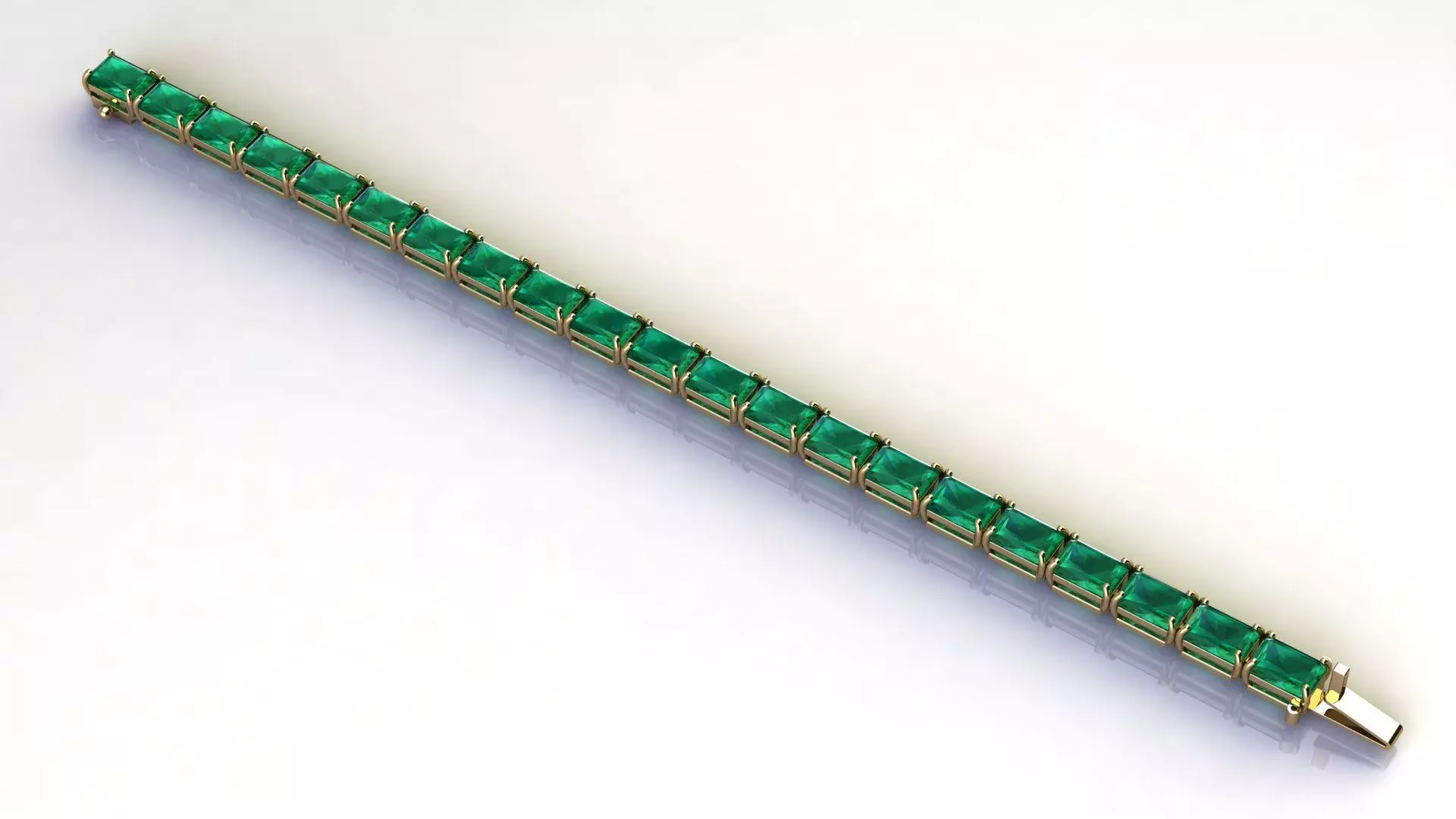 Riviera Bracelet Octagonal cut 7x5 mm 3D print model