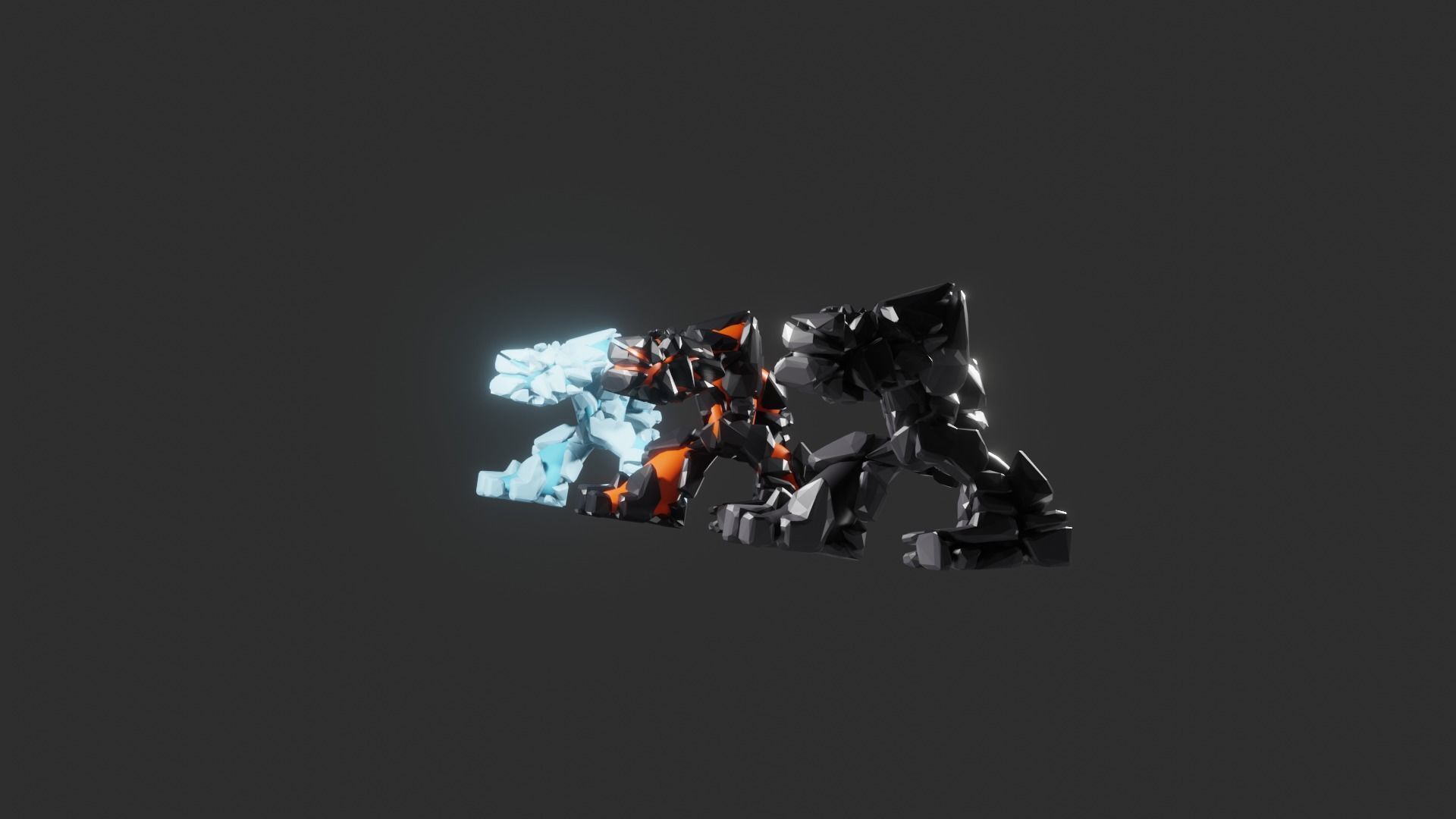 Game monsters collection Low-poly 3D model_20