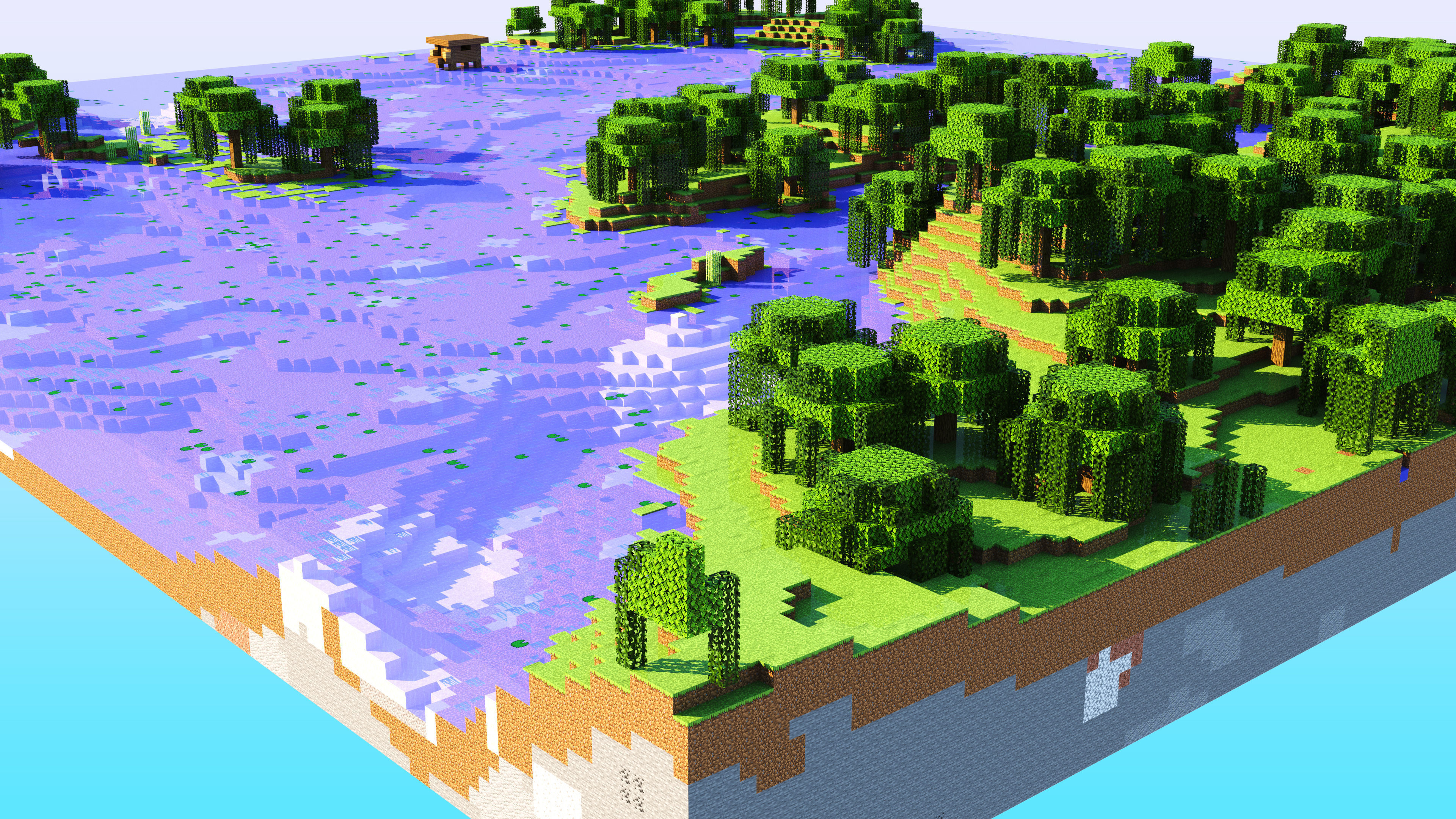 Minecraft Archipellago Island Chain 3D model_6