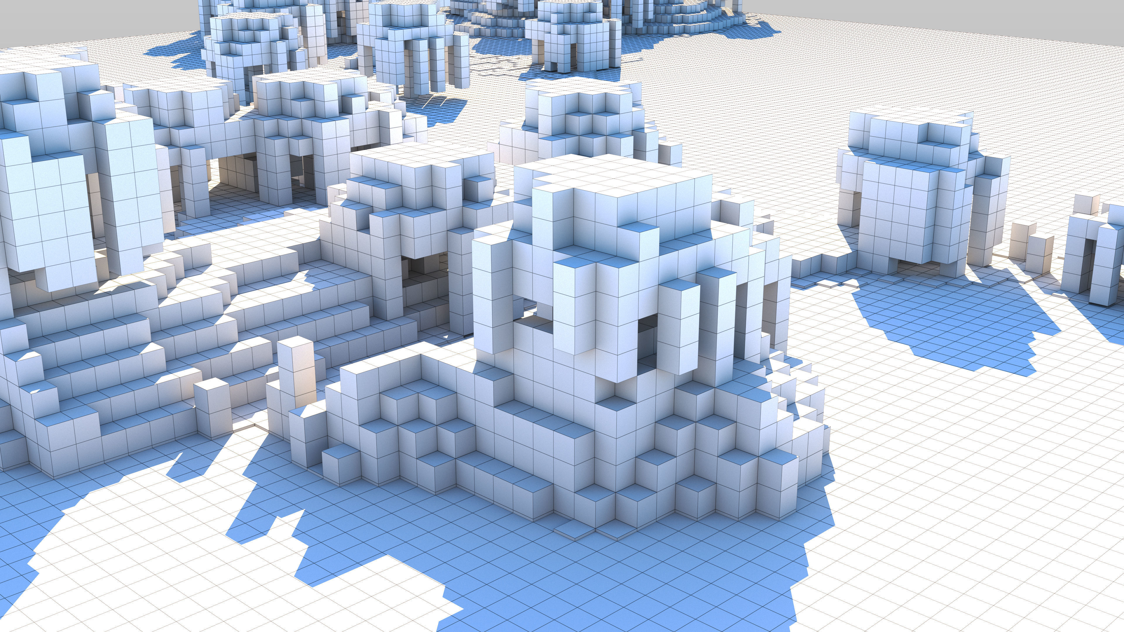 Minecraft Archipellago Island Chain 3D model_13