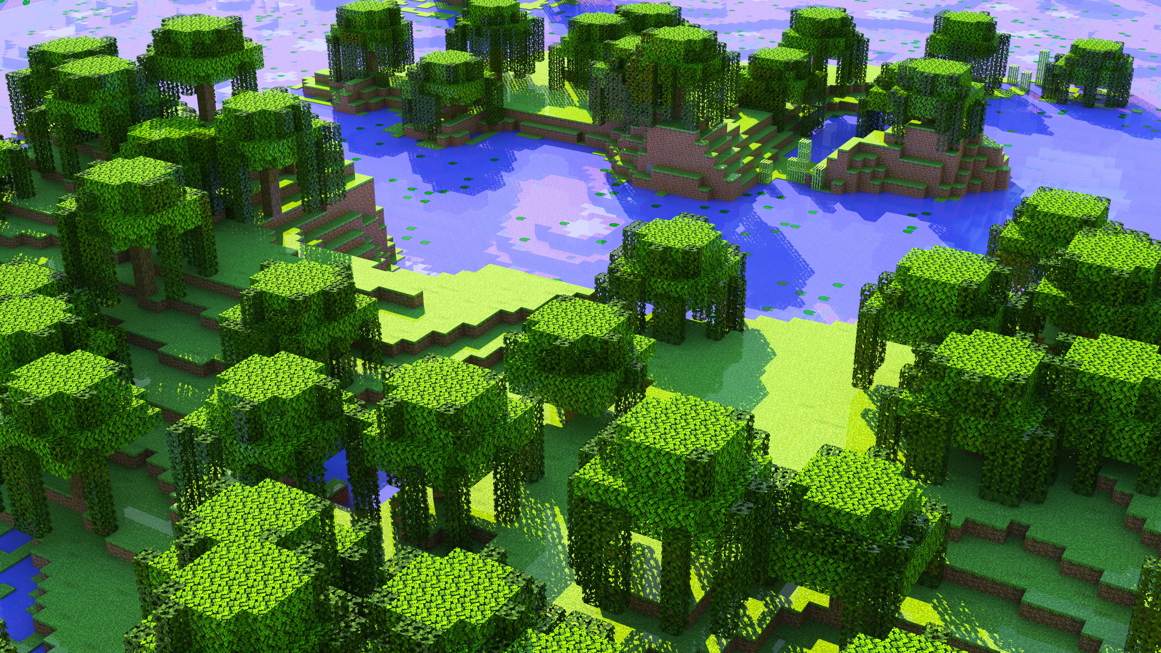 Minecraft Archipellago Island Chain 3D model_9