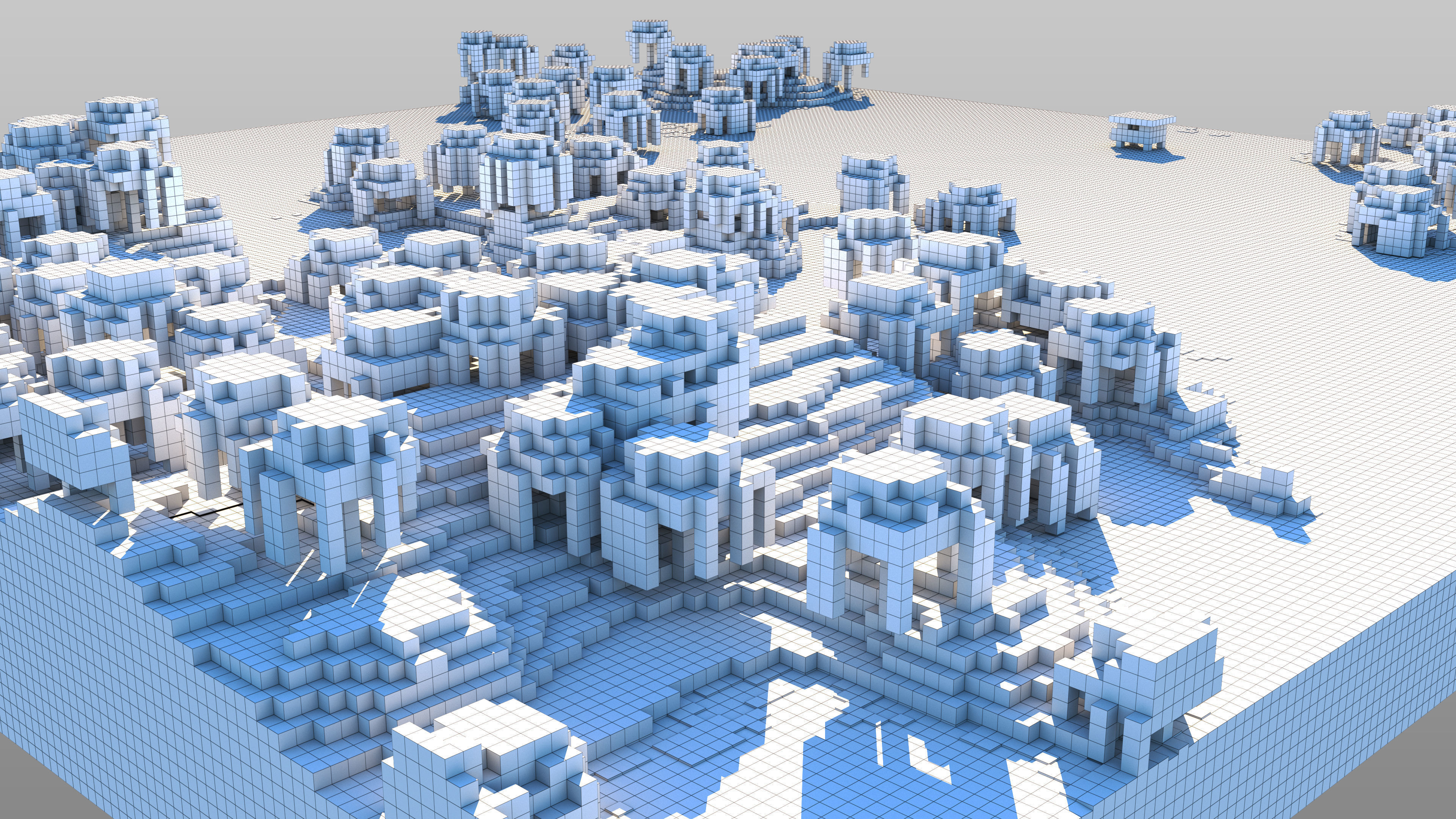 Minecraft Archipellago Island Chain 3D model_12