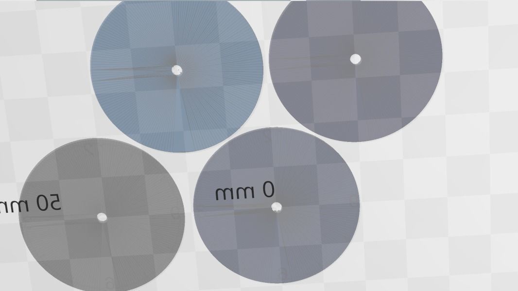 Set of four Delft Pattern Style Watch Dials for Enameling 3D print model_10