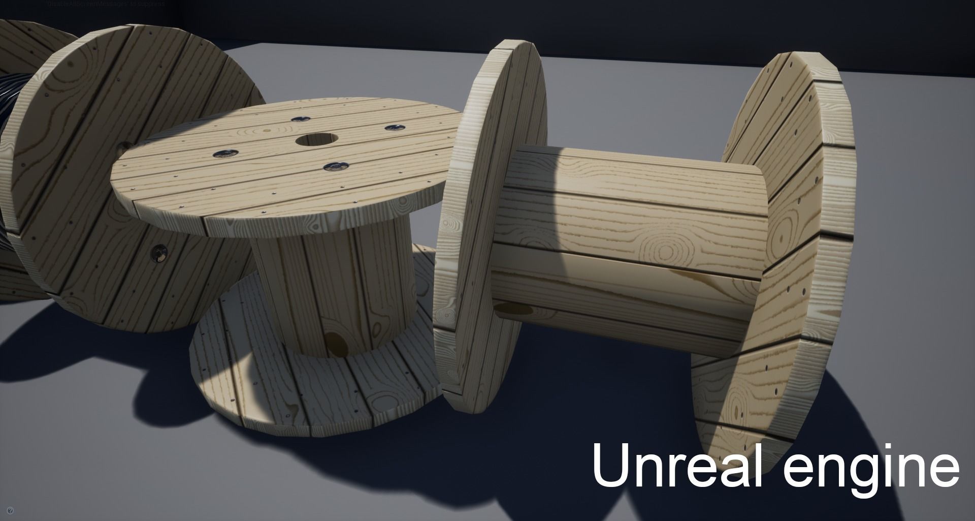 Two Cabledrum game assets Low-poly 3D model_2