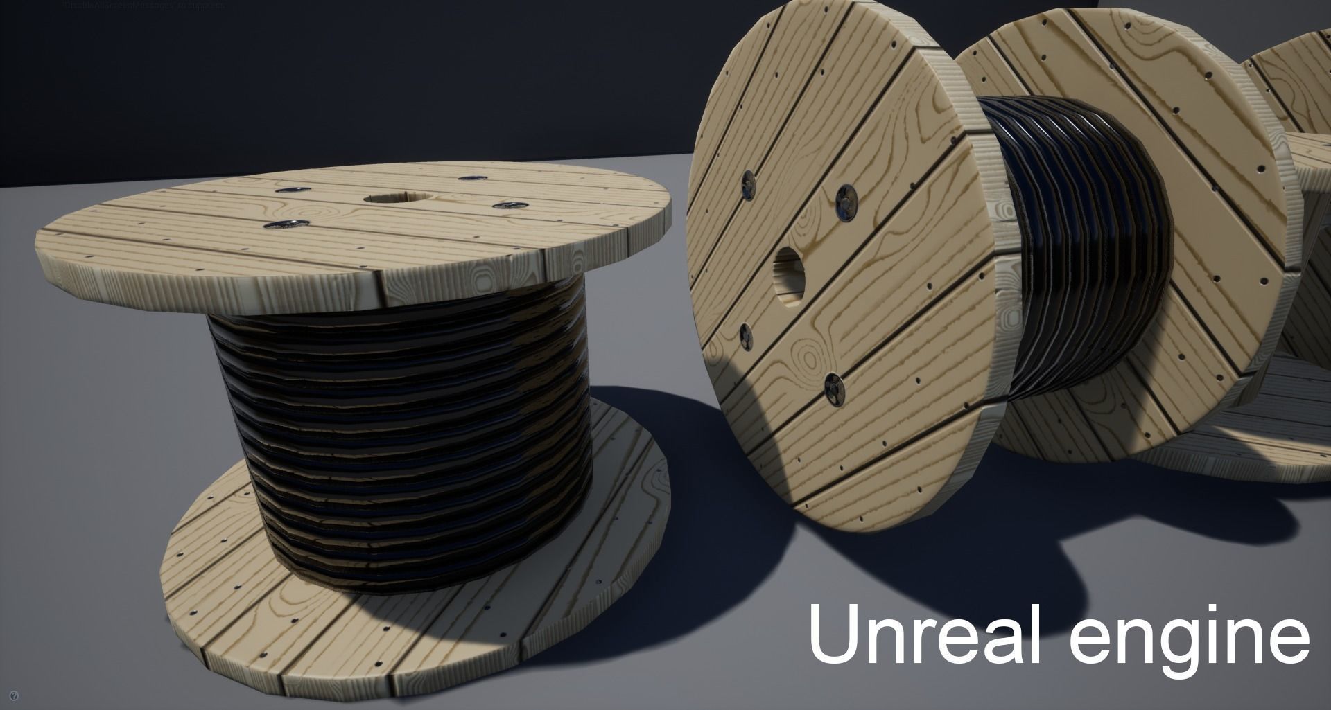Two Cabledrum game assets Low-poly 3D model_1