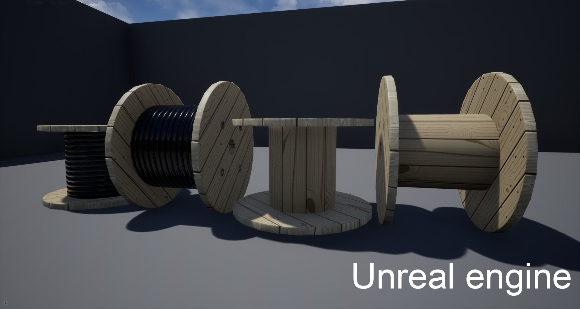 Two Cabledrum game assets Low-poly 3D model_3