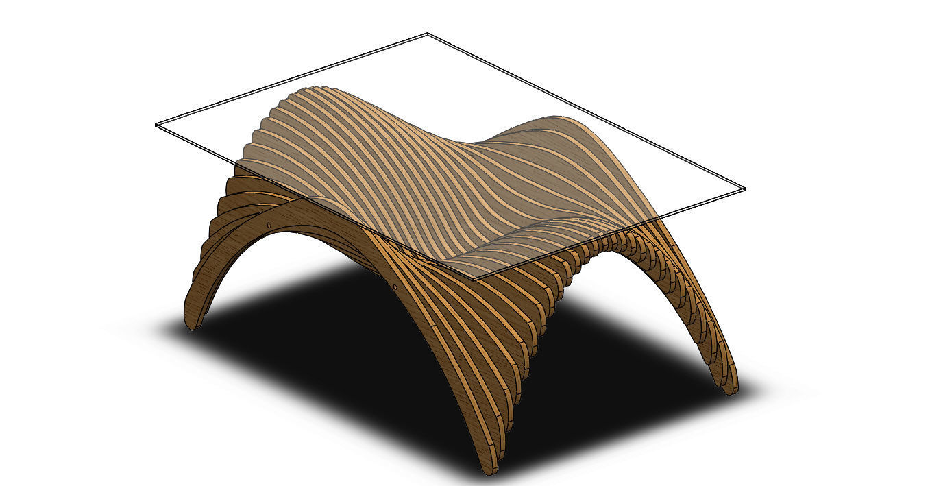 Table parametric H 3D model_6