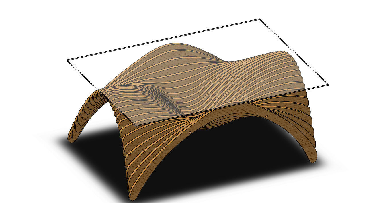 Table parametric H 3D model_1