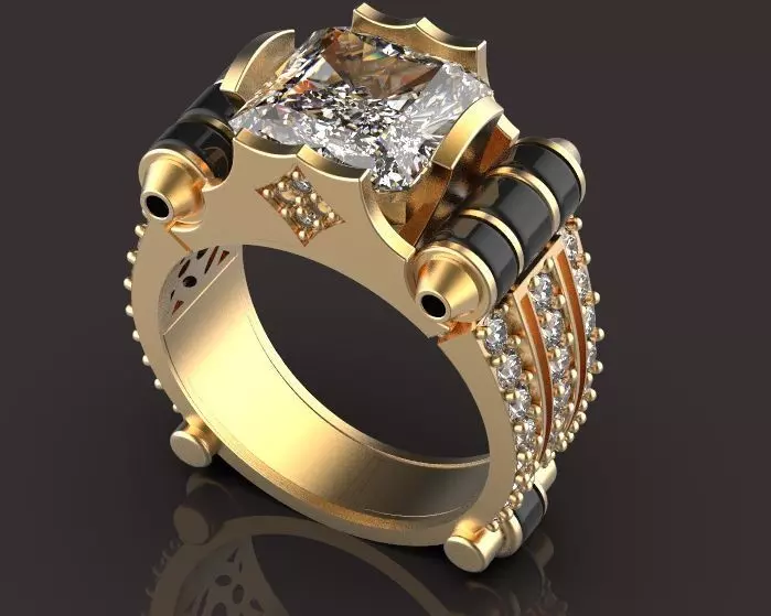 fashion ring 3D print model