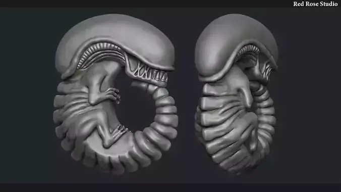 Xenomorph Alien Embryo 3D print model