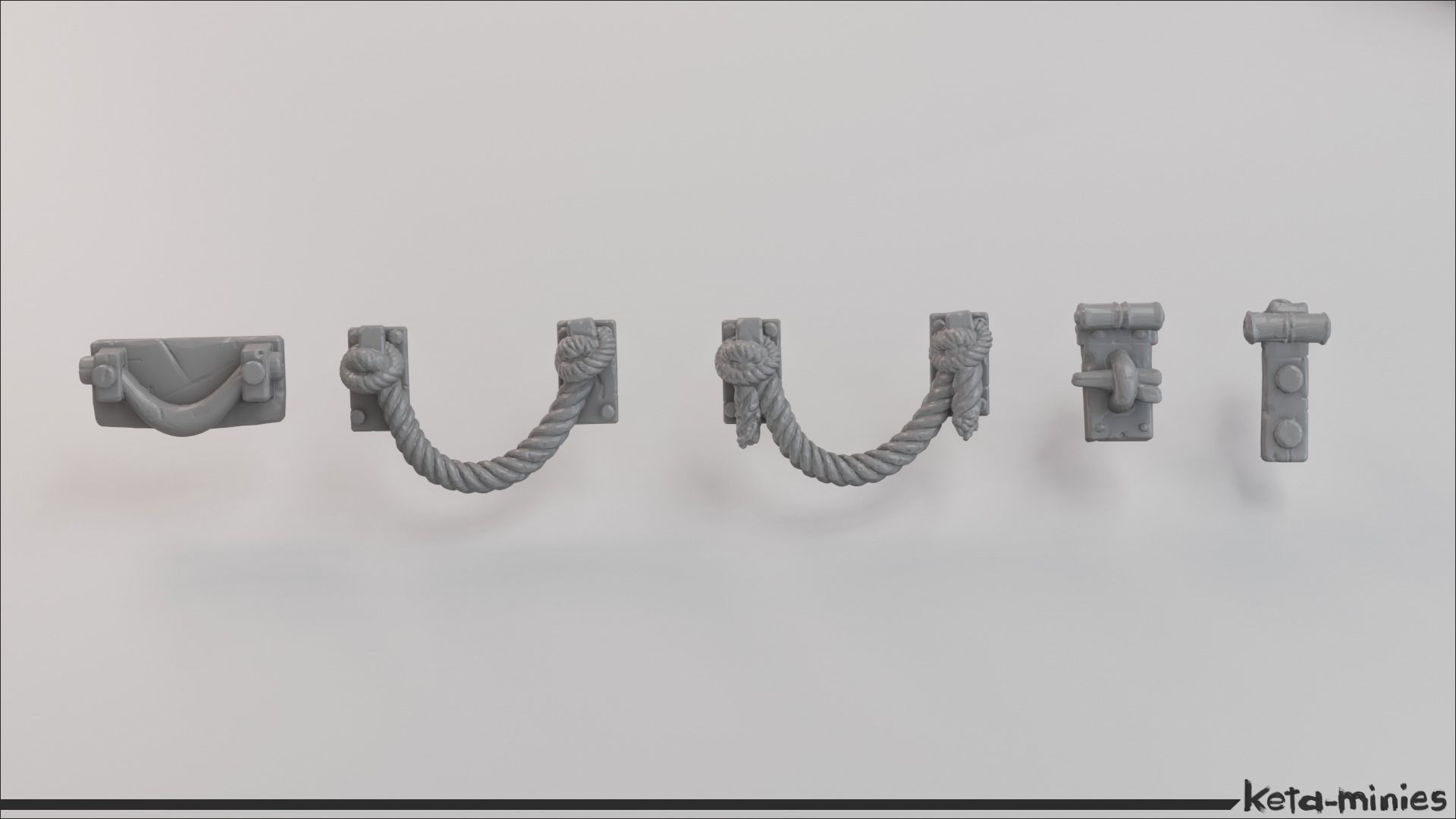 Medieval Crate COMBO Pack  3D print model_8