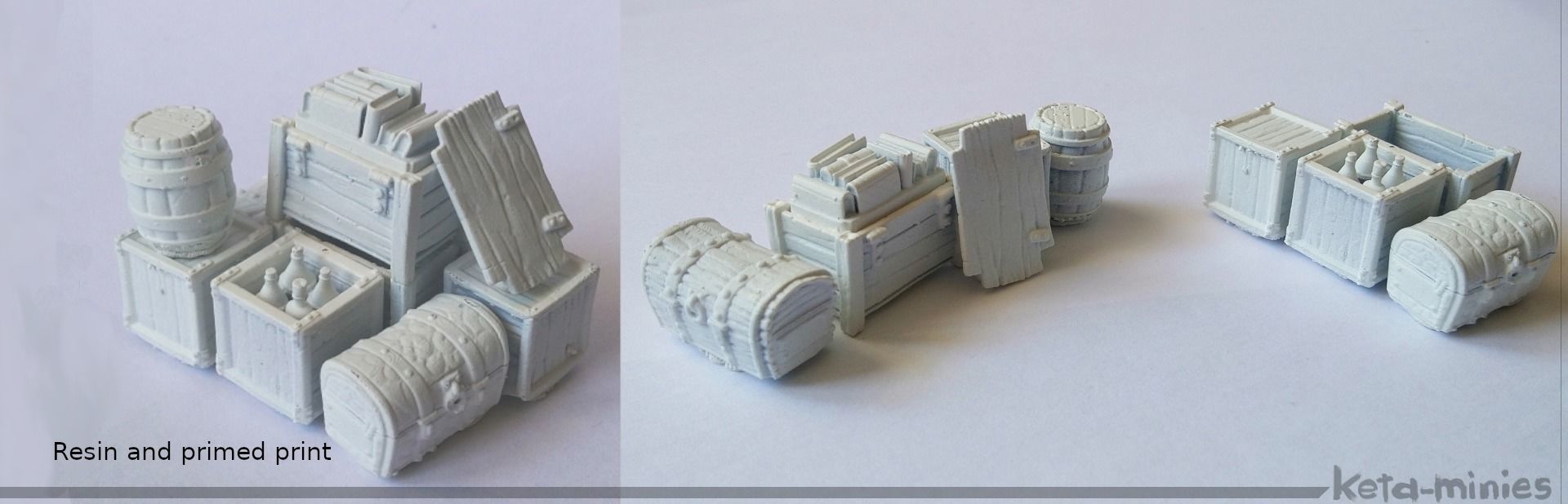 Medieval Crate COMBO Pack  3D print model_20