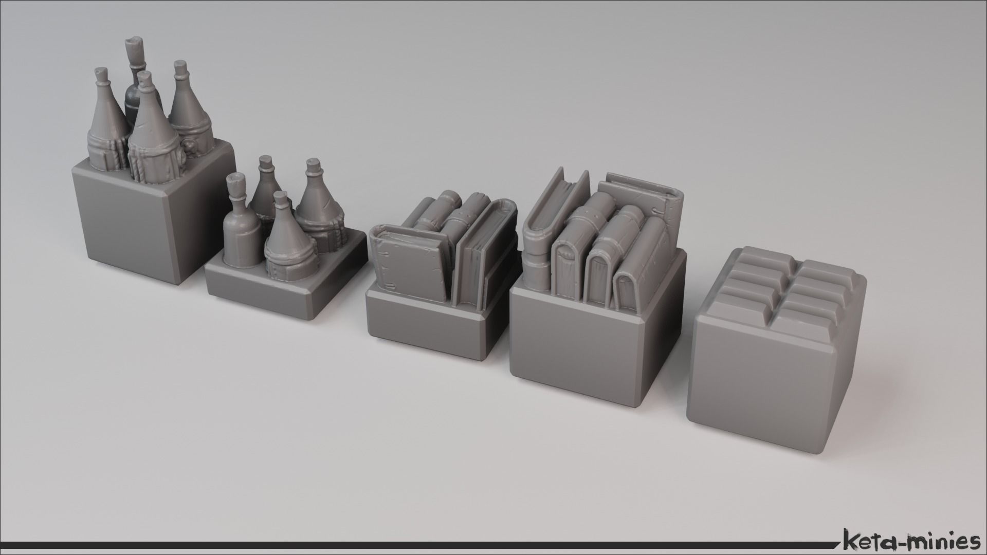 Medieval Crate COMBO Pack  3D print model_7