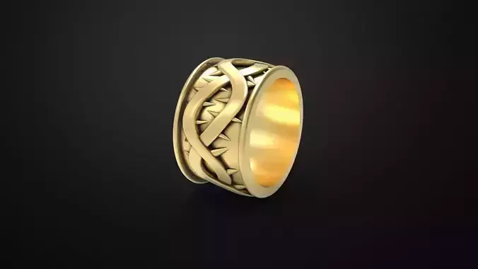 thorn wedding ring 3D print model