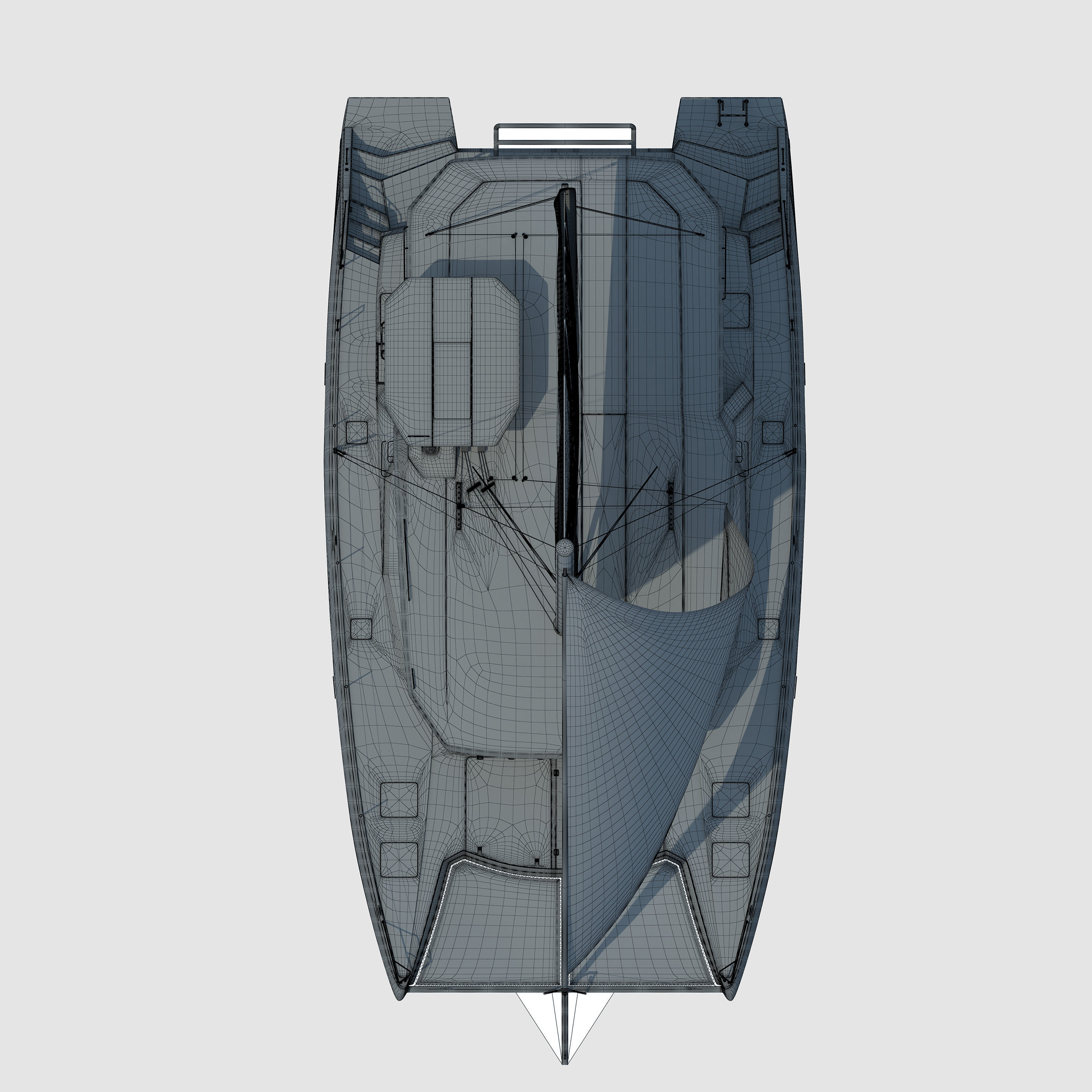 Leopard 45 catamaran 3D model_8