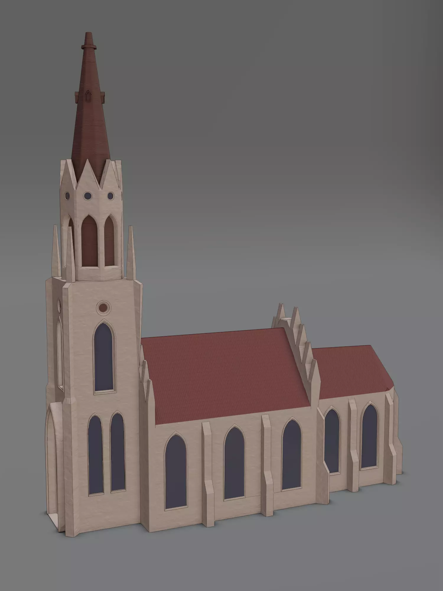 Gothic Church Free 3D model