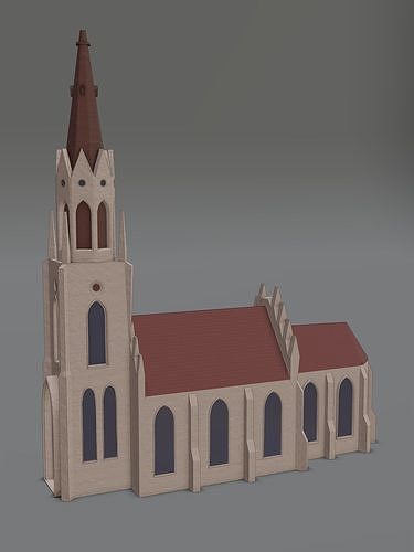 Gothic Church Free 3D model