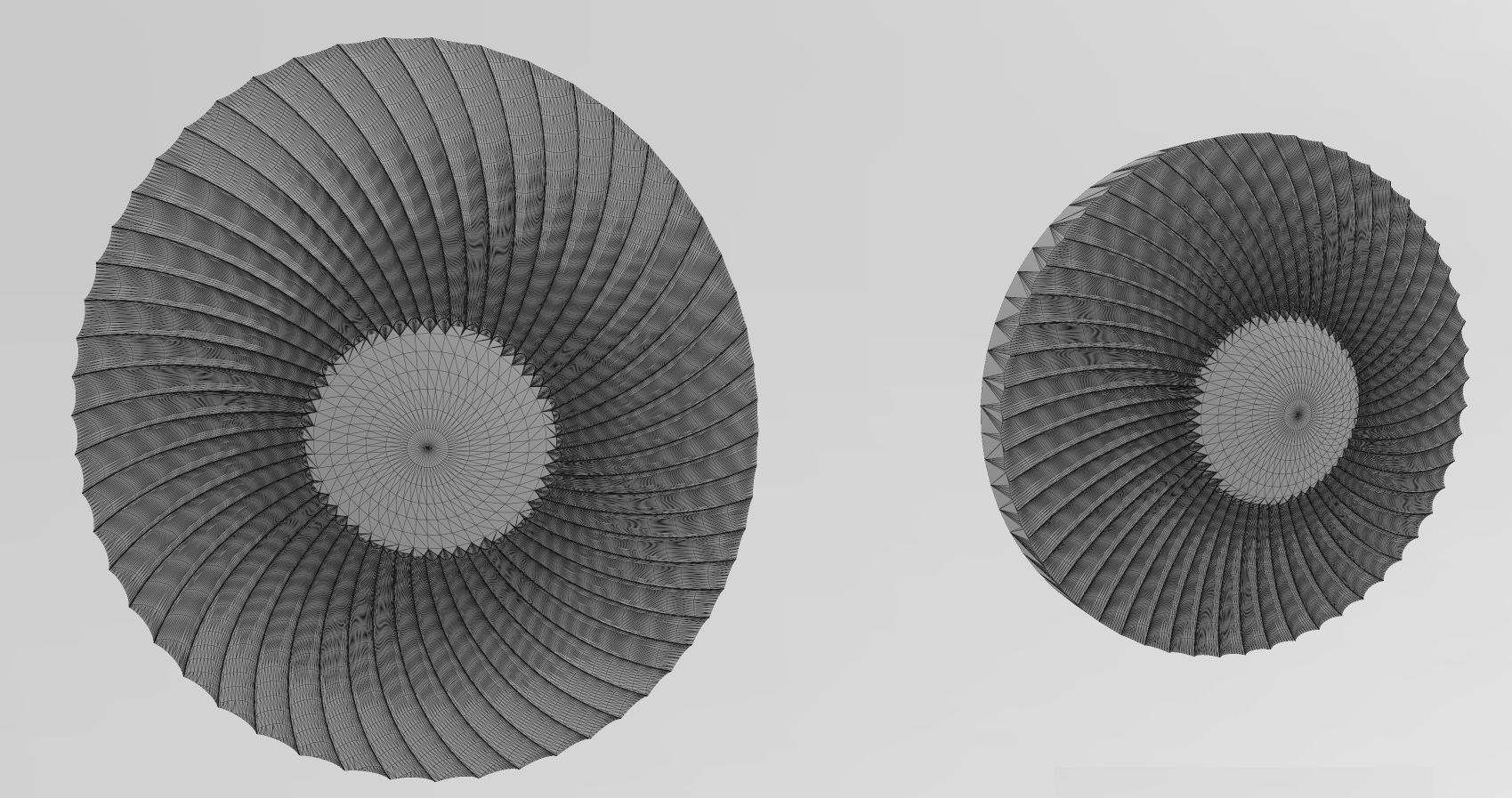 Spiral pattern panel or tile 3D print model_14