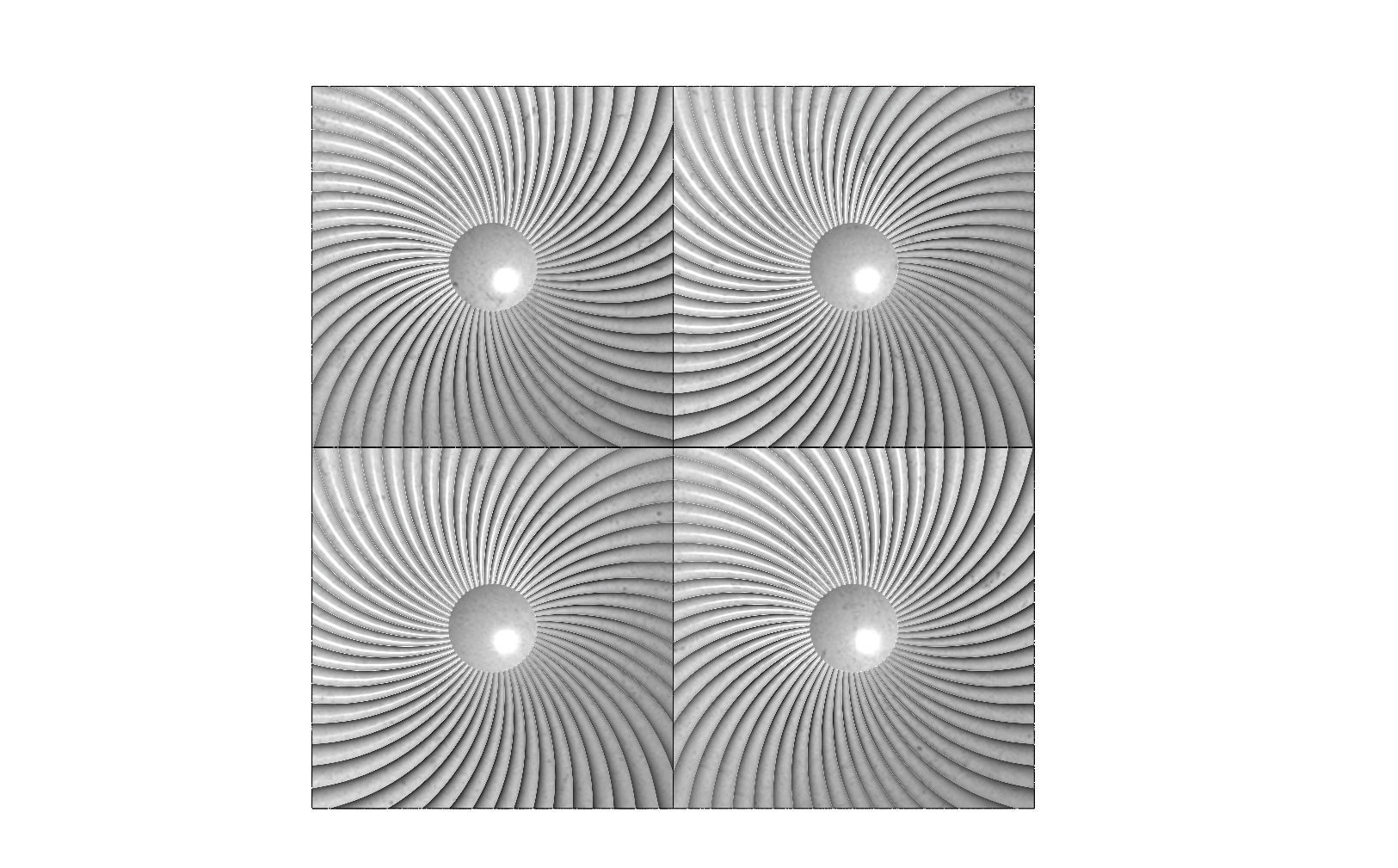 Spiral pattern panel or tile 3D print model_1