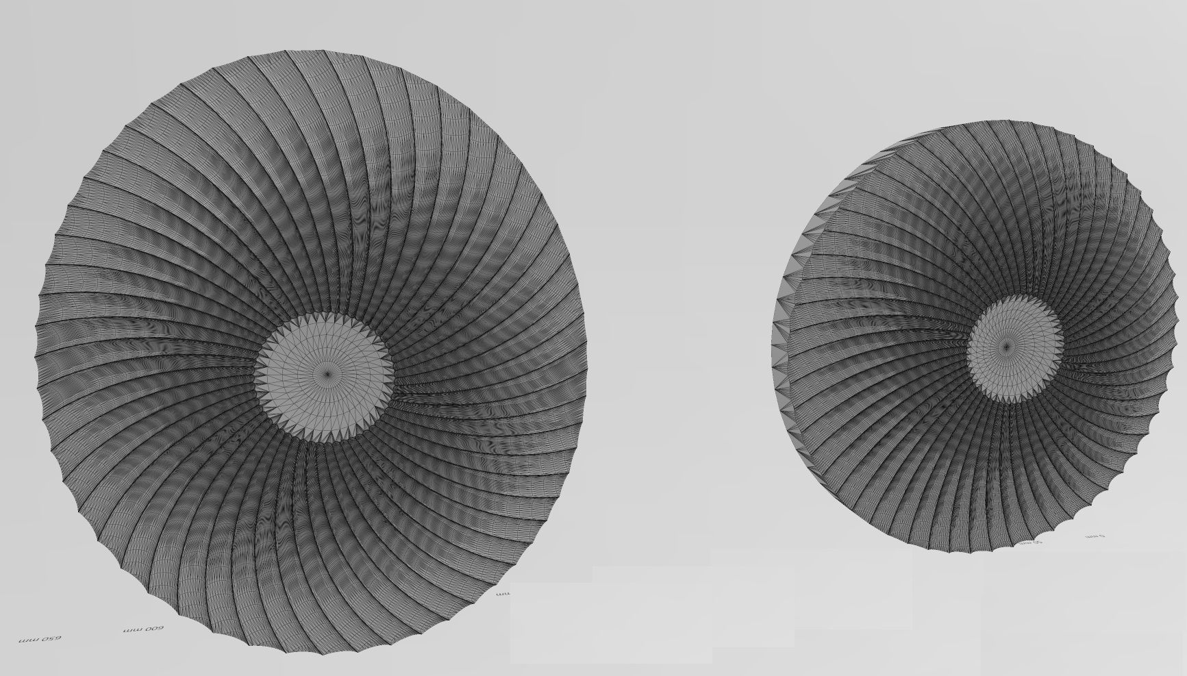 Spiral pattern panel or tile 3D print model_17