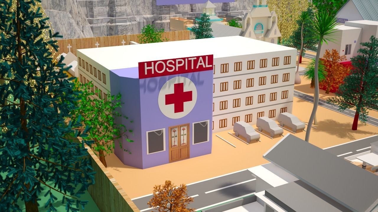 3d model of an Imaginary Town 3D model_31