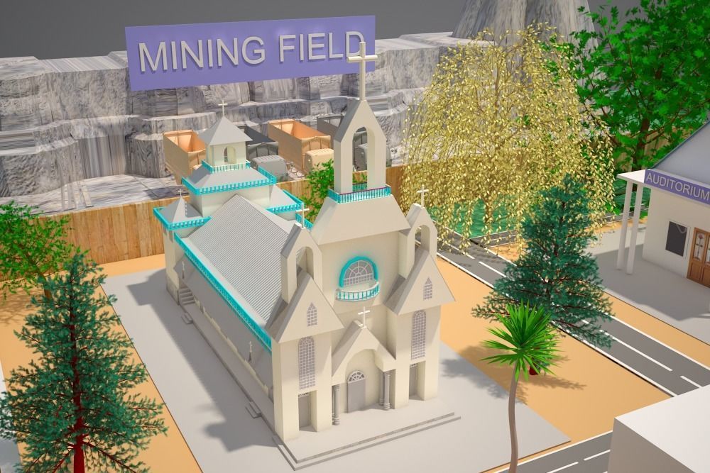 3d model of an Imaginary Town 3D model_24