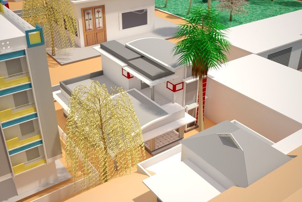 3d model of an Imaginary Town 3D model_28