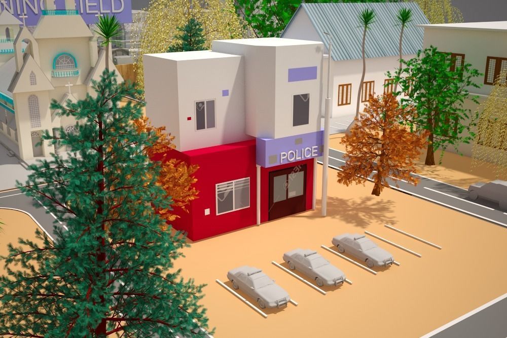 3d model of an Imaginary Town 3D model_21