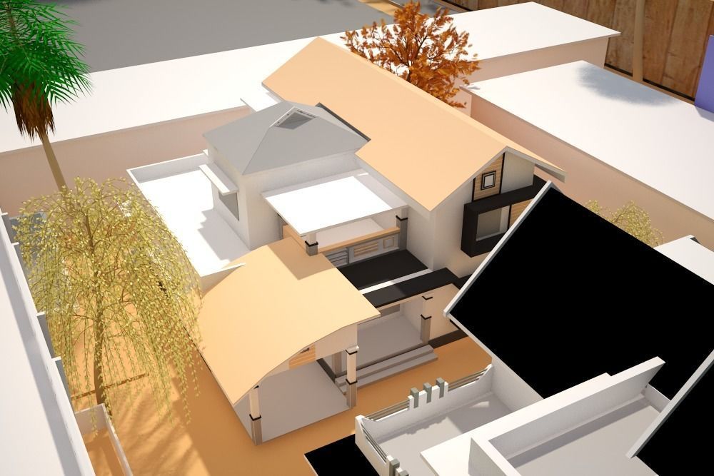 3d model of an Imaginary Town 3D model_30