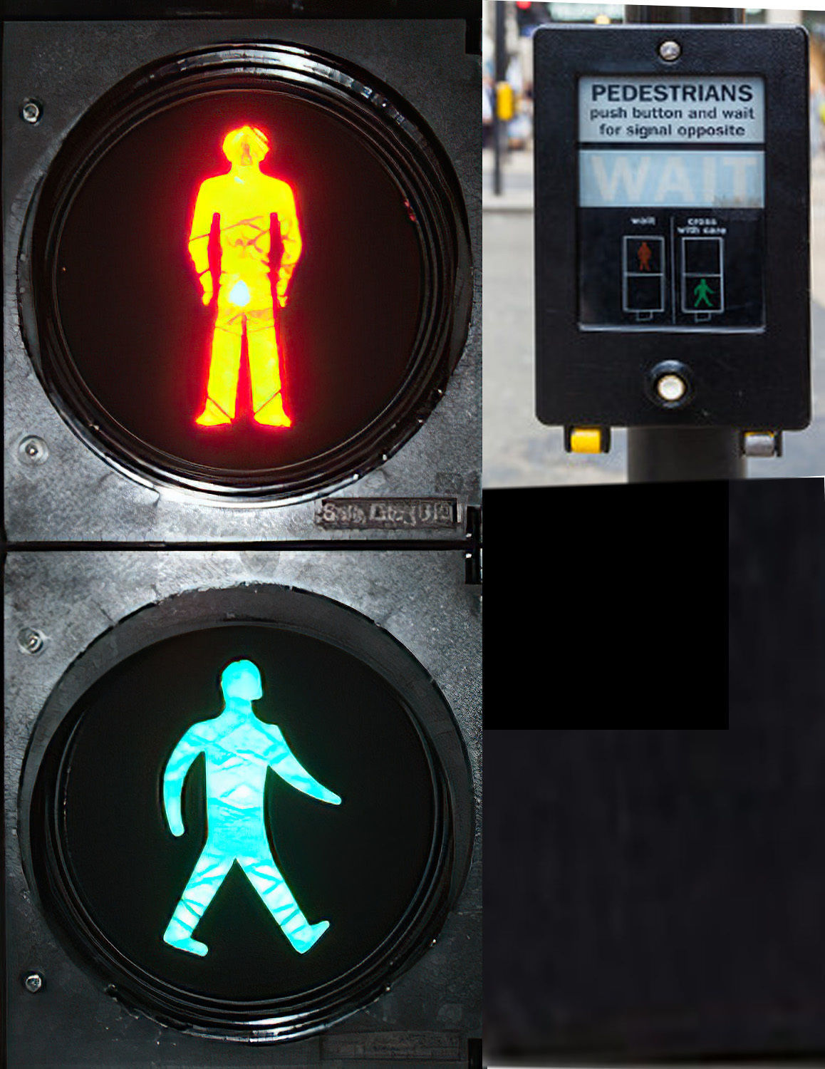 Uk traffic lights games ready Low-poly 3D model_10