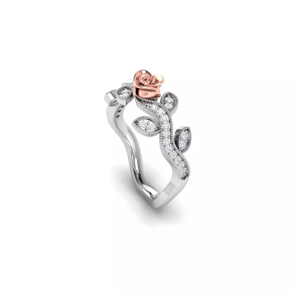 ROSE RING 3D print model_0