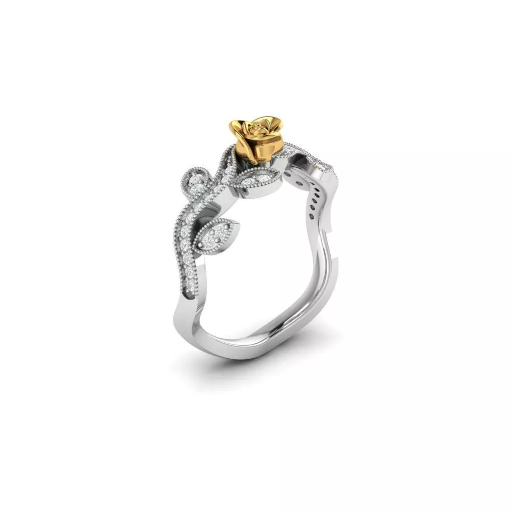 ROSE RING 3D print model_0