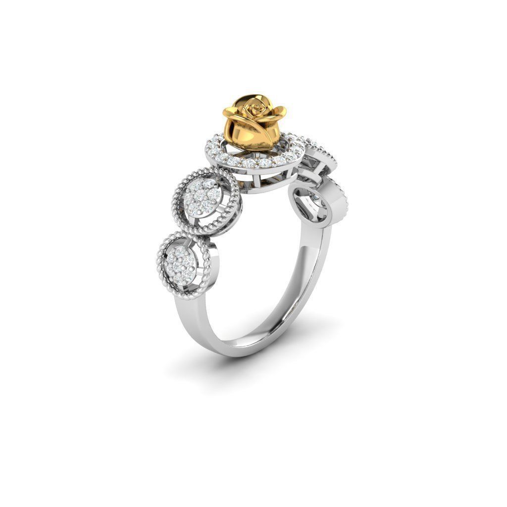 ROSE RING 3D print model_1