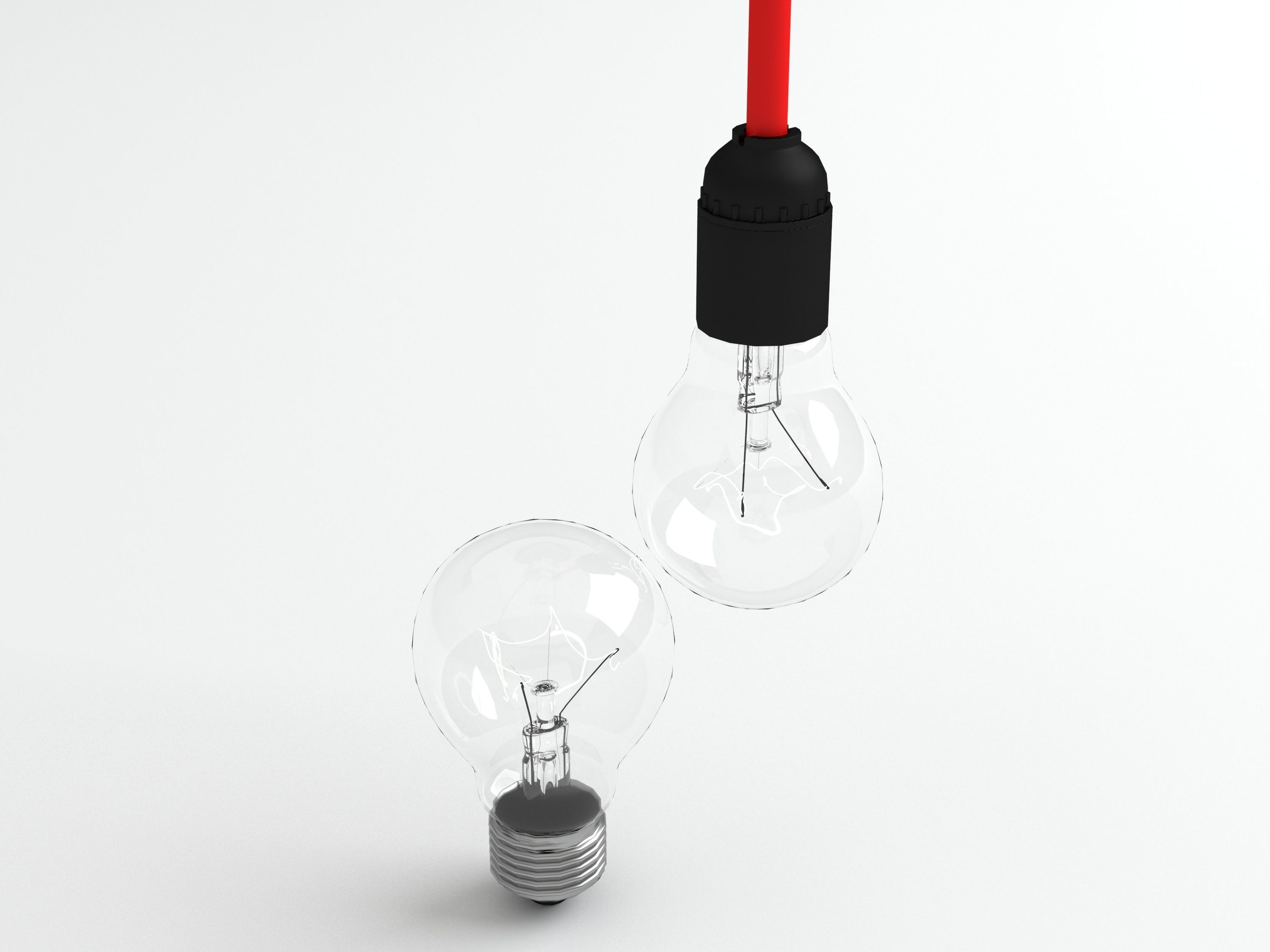 Bulb light 1 3D model_2