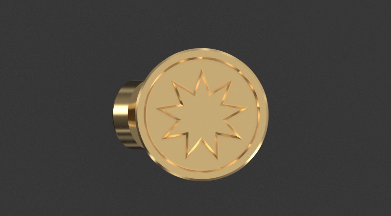 Star Cufflinks   3D print model_7