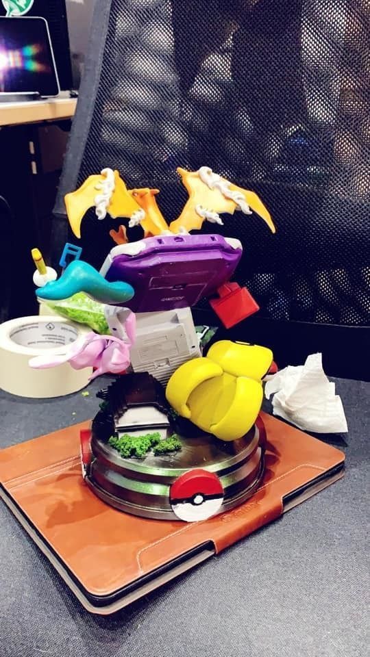 Pokemon Diorama STL for 3d Printing 3D print model_1