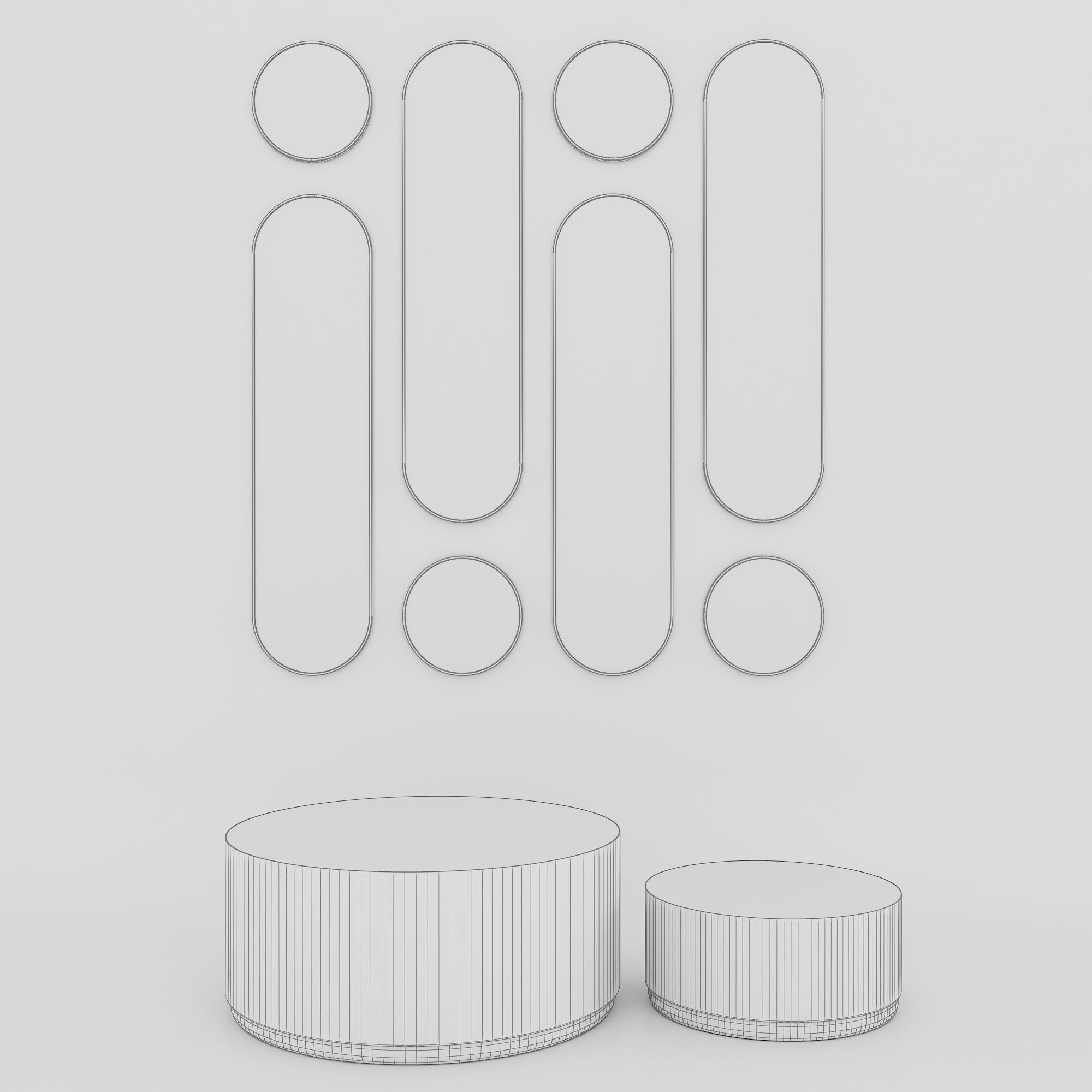 Decorative Mirror - Coffee table 3D model_10