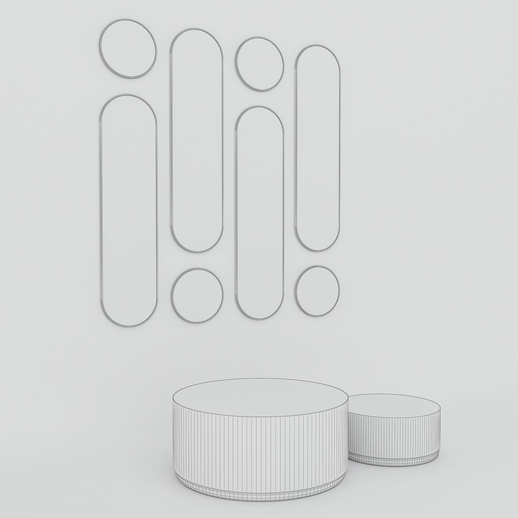 Decorative Mirror - Coffee table 3D model_9