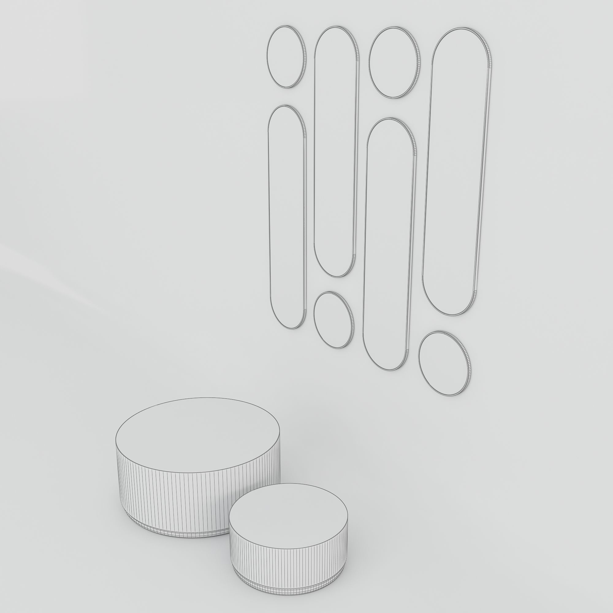 Decorative Mirror - Coffee table 3D model_11