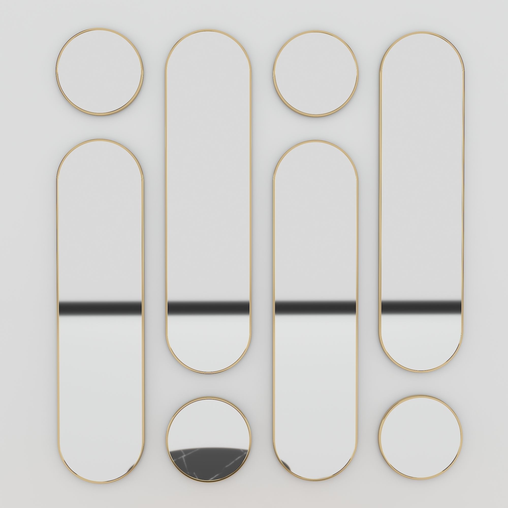 Decorative Mirror - Coffee table 3D model_7