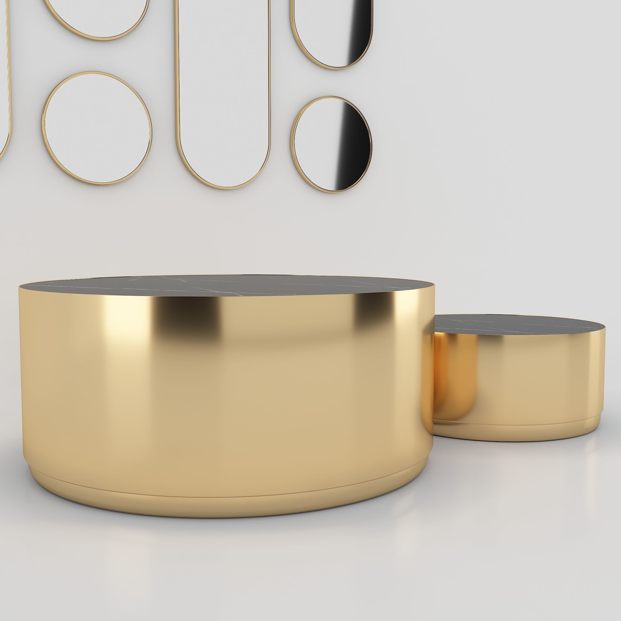 Decorative Mirror - Coffee table 3D model_4