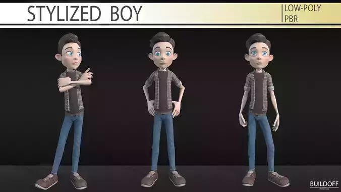 Stylized boy