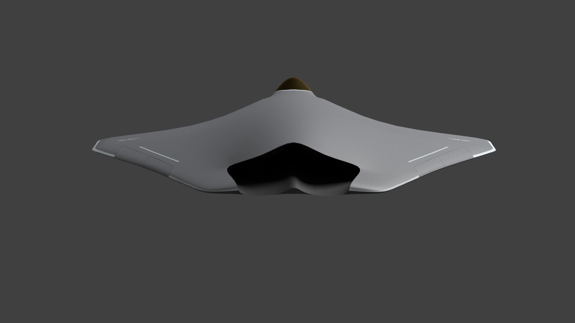 Sixth generation stealth fighter silent bat 3D model_5