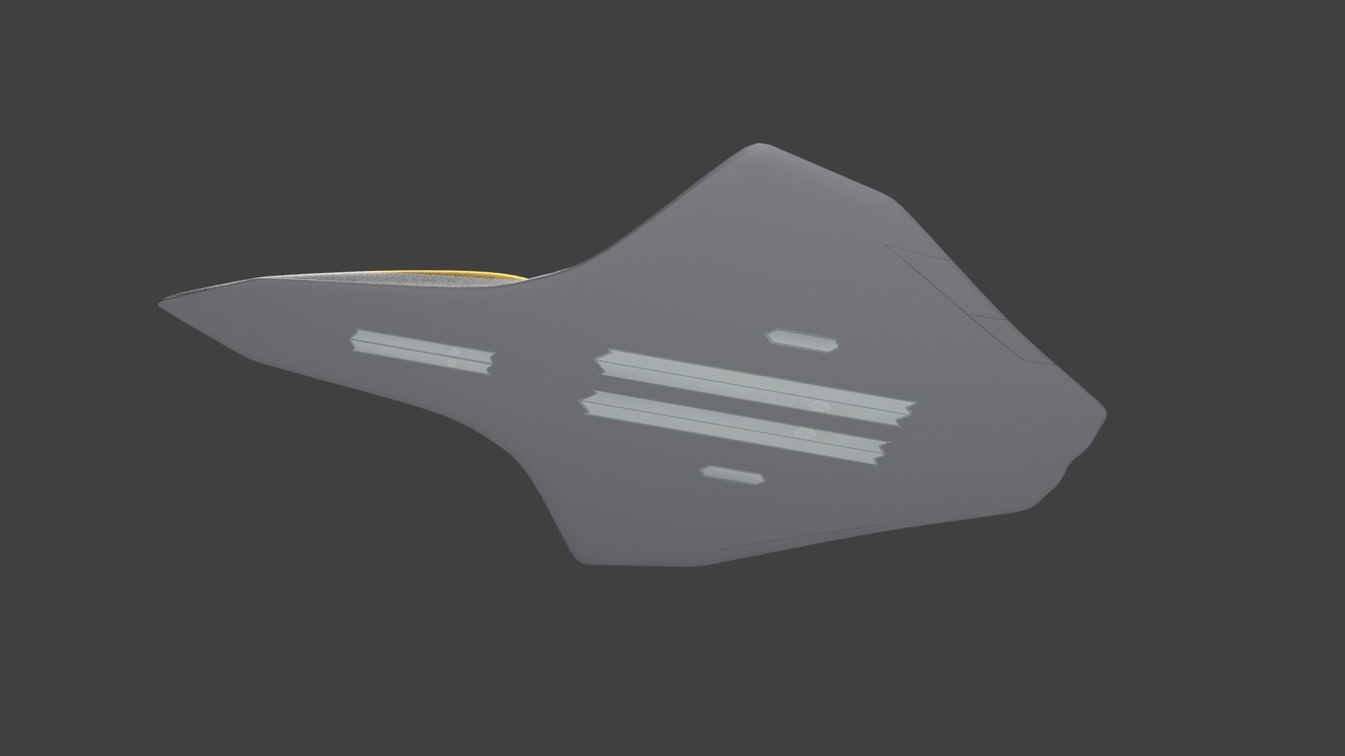Sixth generation stealth fighter silent bat 3D model_2