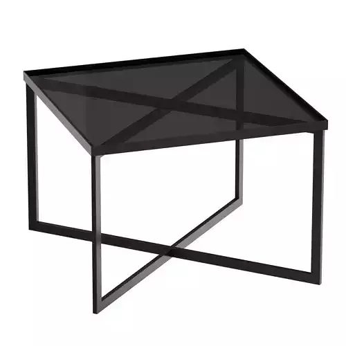 Gibson Smoke Glass Bunching Table Crate and Barrel