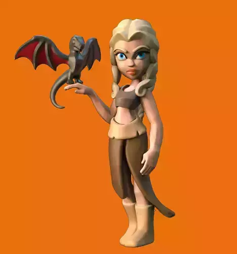 Daenerys chibi for 3dprint