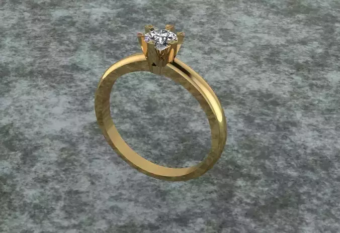 6 Prong Setting Solitiare Ring