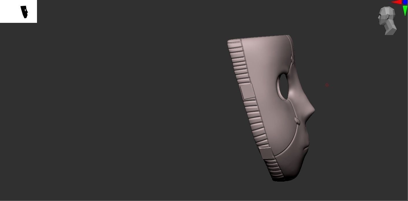 Sally mask  3D model_2